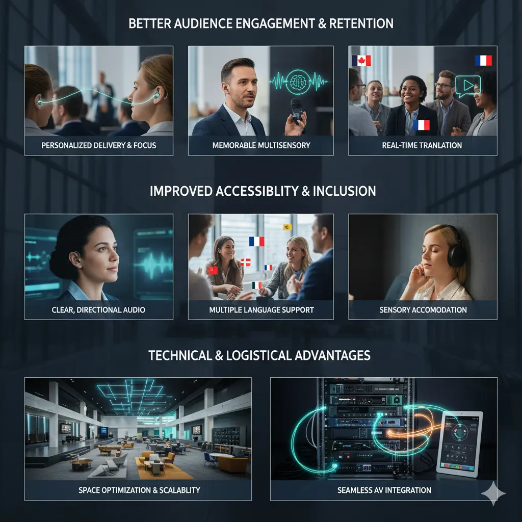 benefits of spatial audio for corporate event organizers