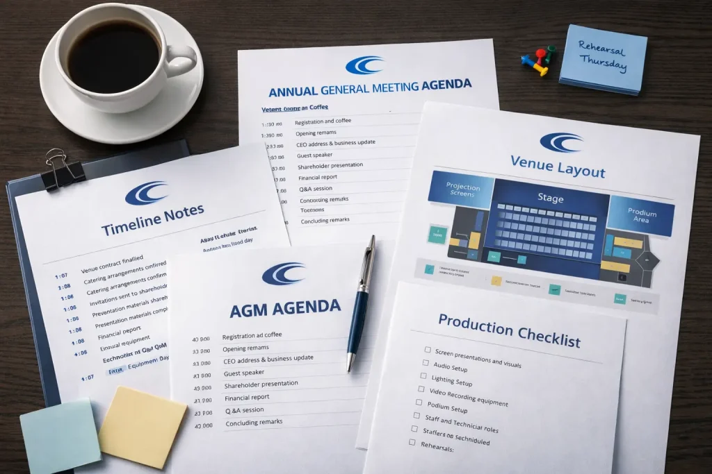 annual general meeting planning documents and checklist
