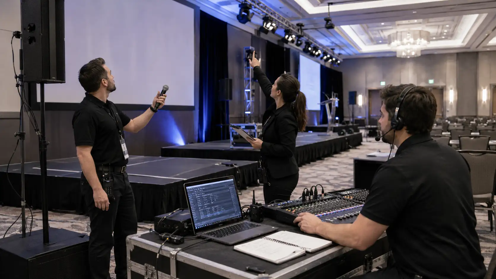 AV production risk planning before show day